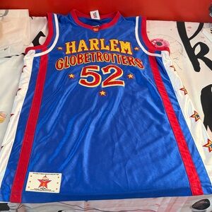 VTG Harlem Globetrotters Jersey *Big Easy #52* *Mens M* Blue Stars